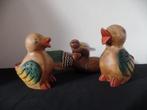 4 verschillende houten eenden handwerk eend hout, Ophalen of Verzenden
