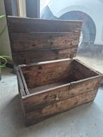 Vintage houten kist, Ophalen, Minder dan 50 cm, Gebruikt, 50 tot 100 cm