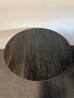 Ronde eettafel HPL eiken hout 120cm, Rond, Ophalen of Verzenden, Zo goed als nieuw, Info@betaalbaar-design.nl