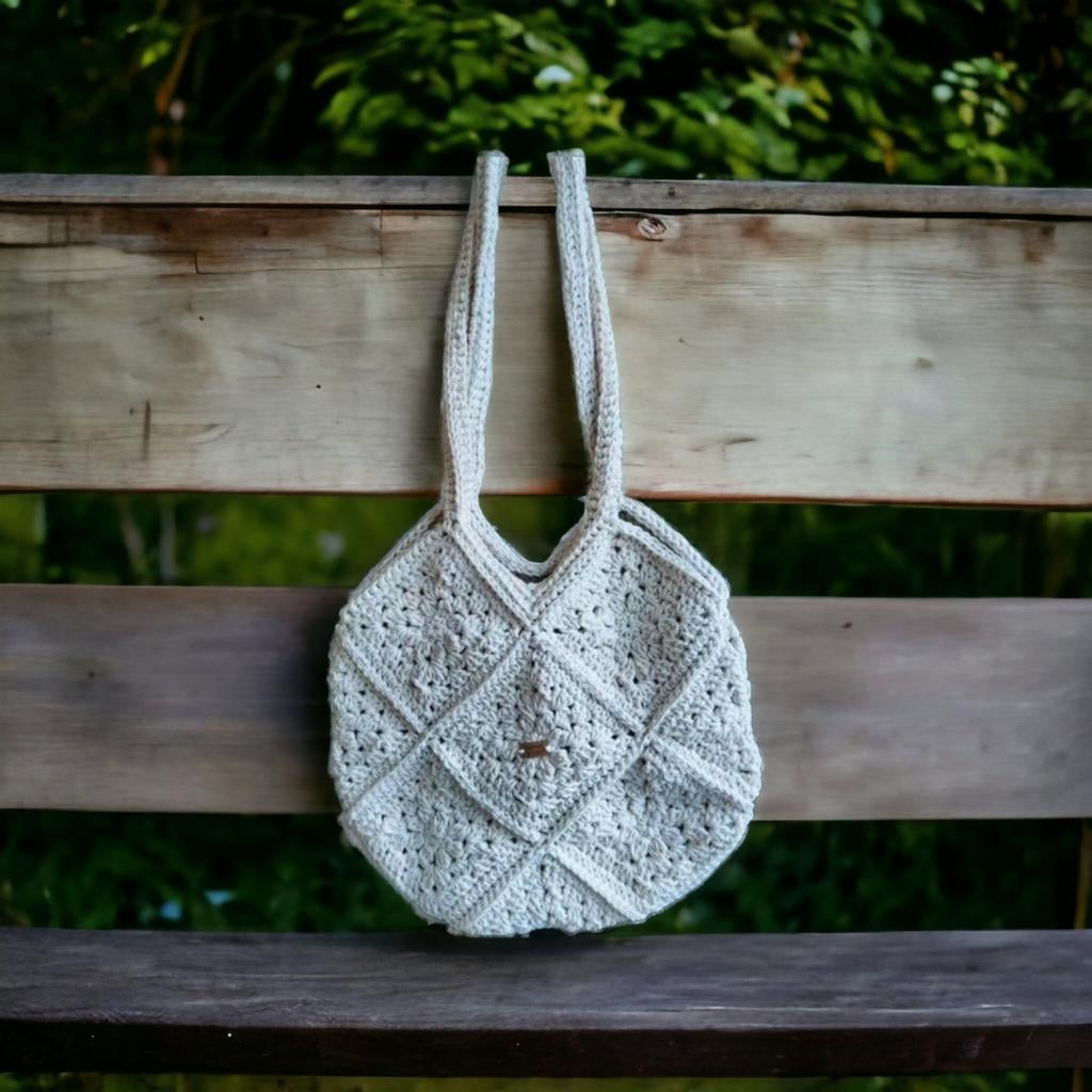 Zomerse Granny Square Schoudertas, Ophalen of Verzenden, Nieuw, Overige kleuren, Schoudertasje