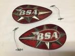 BSA A65 Lightning Tank emblemen metaal, 68-8186/8167., Motoren, Ophalen of Verzenden, Gebruikt