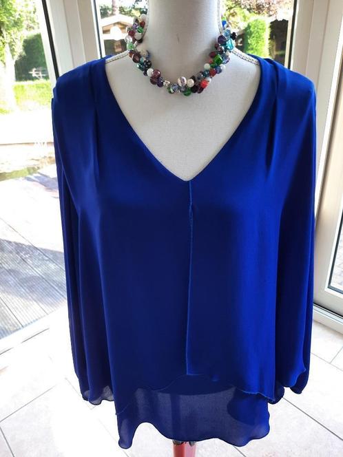 Elegante blouse Joseph RIBKOFF - D42, Kleding | Dames, Blouses en Tunieken, Zo goed als nieuw, Maat 42/44 (L), Blauw, Ophalen of Verzenden