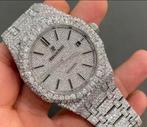 Luxe Moissanite Horloge | AP-Stijl | Iced-Out | Limited, Ophalen of Verzenden, Zo goed als nieuw, Staal, Overige merken