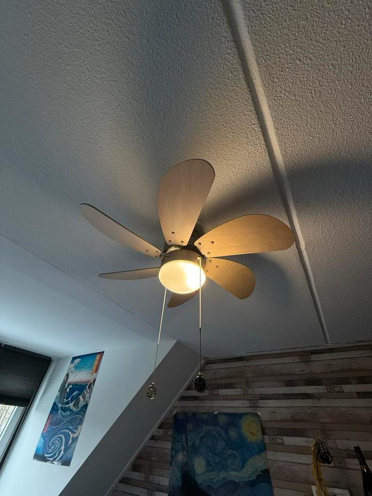 Westinghouse Plafondventilator - Zonder Lamp, Huis en Inrichting, Lampen | Plafondlampen, Gebruikt, Hout, Metaal, Ophalen of Verzenden