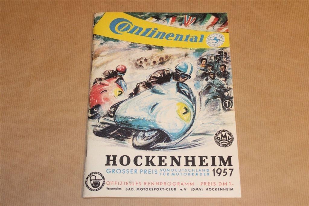 Programmaboekje Grote Prijs Duitsland Hockenheim 1957 !!, Ophalen of Verzenden, Zo goed als nieuw