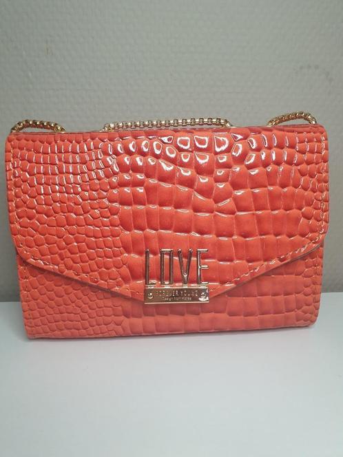 Oranje pu leren tas, Sieraden, Tassen en Uiterlijk, Tassen | Damestassen, Nieuw, Schoudertasje, Oranje, Ophalen of Verzenden