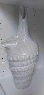 Schelpen vaas, 38 cm hoog, Ophalen, Wit, Aardewerk of Porselein, Zo goed als nieuw