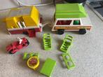 1979, Fisher Price 992, camper, boot, vouwwagen, motor, Ophalen of Verzenden, Gebruikt