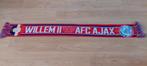 Willem II/ ajax sjaal voor niemand bang ., Verzamelen, Ophalen of Verzenden, Nieuw, Ajax, Vaantje of Sjaal