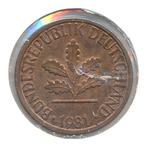 BRD 1 Pfennig 1981 F, Ophalen of Verzenden, Duitsland, Losse munt