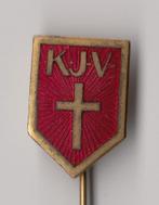 KJV emaille speldje Katholieke Jeugdvereniging, Verzamelen, Speldjes, Pins en Buttons, Gebruikt, Niet vindbaar, Niet vindbaar