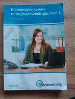 Elementaire kennis bedrijfsadministratie deel 1, Gelezen, P. Hintzen, J. Coenen, Ophalen of Verzenden, MBO