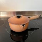 Le Creuset Steelpan met deksel - Gietijzer 16 cm, Gebruikt, Ophalen of Verzenden, Koekenpan of Braadpan, Gietijzer