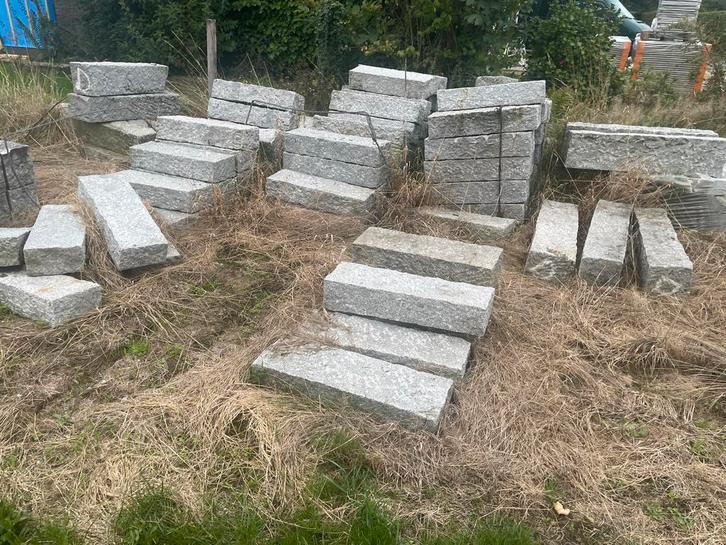 Hardsteen Blokken & Dorpels - Opzet Randen, Tuin en Terras, Tegels en Klinkers, Gebruikt, Overige typen, Natuursteen, Minder dan 5 m²
