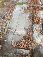 GRATIS: +/- 150 stoeptegels 30x30 + wat grindtegels, Tuin en Terras, Tegels en Klinkers, Ophalen
