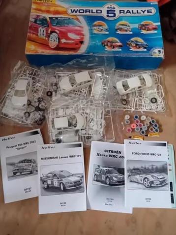 Heller bouwdoos 4 auto's met boekjes en stickers beschikbaar voor biedingen