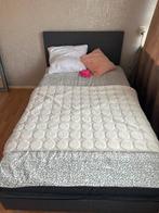Boxspring Donkergrijs 120x200, Ophalen, Gebruikt, Twijfelaar, 120 cm