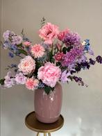 Boeket met Vaas - Prachtige Kunstbloemen, Ophalen of Verzenden, Zo goed als nieuw, Binnen