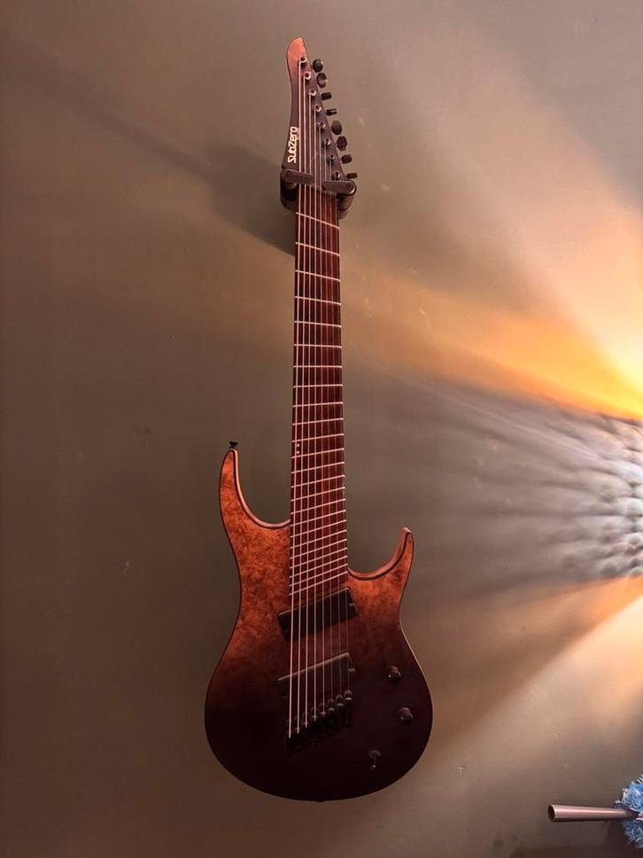 Subzero 8 string multiscale/fanfret, Muziek en Instrumenten, Snaarinstrumenten | Gitaren | Elektrisch, Zo goed als nieuw, Solid body