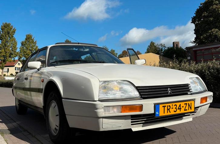 Citroën CX 2.0 RE 1988 Wit, 5-versnellingen! UPDATE, Auto's, Citroën, Particulier, CX, Open dak, Benzine, Sedan, Handgeschakeld