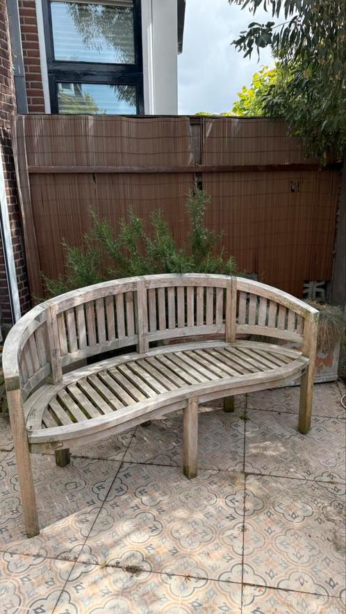 Teak bankje !moet weg wegens verhuizing!!!, Tuin en Terras, Tuinbanken, Zo goed als nieuw, Ophalen of Verzenden