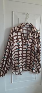 Costes fijne viscose blouse met pofmouwen,mooie print L, Costes, Verzenden, Zo goed als nieuw, Maat 42/44 (L)