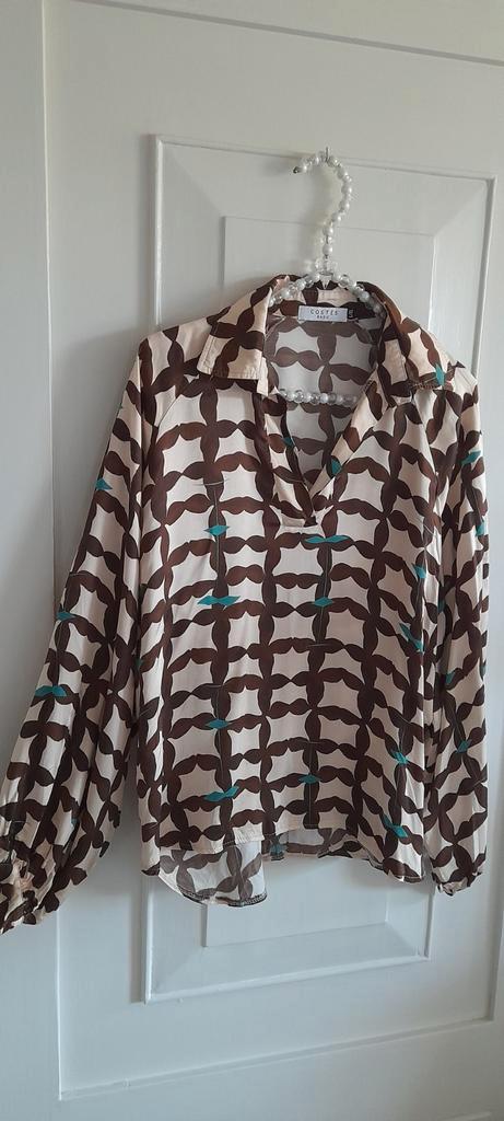 Costes fijne viscose blouse met pofmouwen,mooie print L, Kleding | Dames, Blouses en Tunieken, Zo goed als nieuw, Maat 42/44 (L)