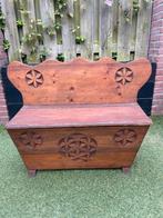 Antiek houten bankje, Antiek en Kunst, Antiek | Meubels | Bedden, Ophalen