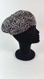 Charles Voegele muts, baret met luipaardprint. Maat 58. 2A9, Tweedehands verkoop, Tweedehands verkoop, Ophalen of Verzenden, Muts