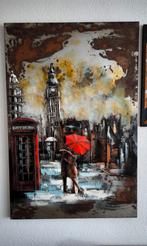 Groot 3D metalen wanddecoratie Londen Big Ben schilderij art, Ophalen of Verzenden