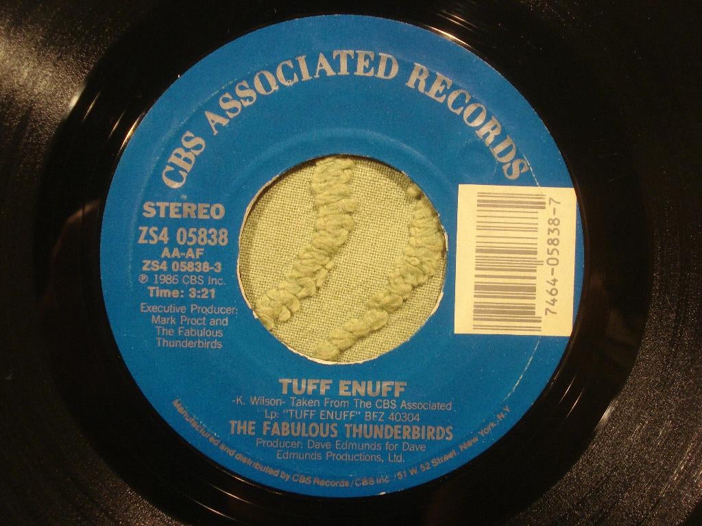 The Fabulous Thunderbirds 7" Vinyl Single: ‘Tuff enuff’ (USA, 7 inch, Single, Ophalen of Verzenden, Zo goed als nieuw