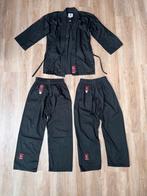 Matsuru 2 broeken en 1 jas zwart maat 150 karate judo kempo, Taekwondo, Maat XS of kleiner, Vechtsportpak, Ophalen of Verzenden