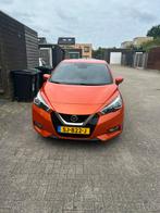 Nissan Micra 0.9 Ig-t 90pk 2018, Auto's, Nissan, Voorwielaandrijving, 898 cc, Zwart, Leder en Stof