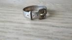 Zilveren antieke gesp ring / bodemvondst / diam 18 mm, Ophalen of Verzenden, Zilver