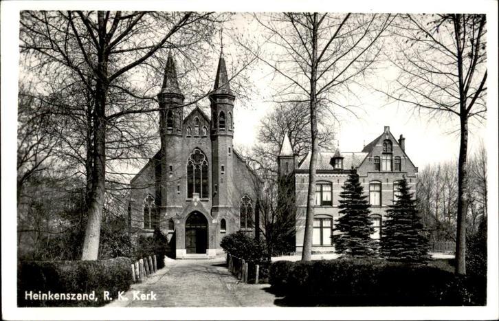 Heinkenszand R.K. Kerk, Verzamelen, Ansichtkaarten | Nederland, Ongelopen, Zeeland, 1940 tot 1960, Verzenden