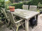 Tuinset teakhout, Tuin en Terras, Tuinsets en Loungesets, Ophalen, 4 zitplaatsen, Gebruikt, Teakhout