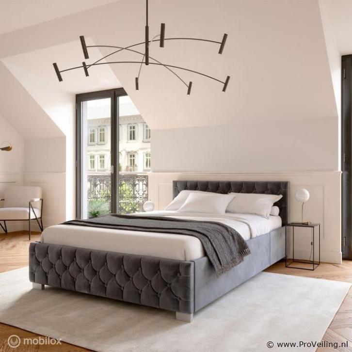 Online Veiling: Gestoffeerd Bed Nizza - 120 x 200 cm - Gr..., Huis en Inrichting, Slaapkamer | Bedden, Nieuw