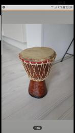 Djembe trommel 21 cm hoogte, Muziek en Instrumenten, Drumstellen en Slagwerk, Ophalen of Verzenden