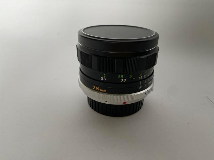 Minolta Rokkor 28mm f3.5 Lens, Audio, Tv en Foto, Fotografie | Lenzen en Objectieven, Gebruikt, Groothoeklens, Ophalen of Verzenden
