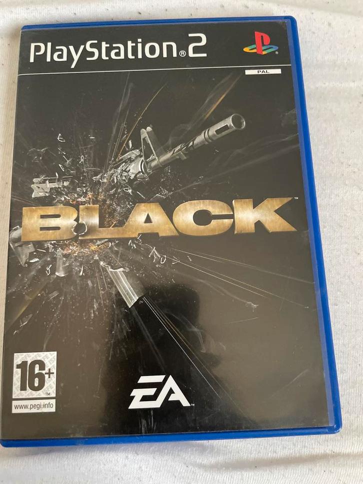 Black - PlayStation 2, Spelcomputers en Games, Games | Sony PlayStation 2, Gebruikt, Shooter, 1 speler, Vanaf 16 jaar, Ophalen of Verzenden