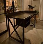Zwart stalen bureau vintage / industrieel, Ophalen