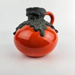 Vintage Roth Keramik oranje Fat Lava vaas 14 cm, Antiek en Kunst, Antiek | Keramiek en Aardewerk, Ophalen of Verzenden