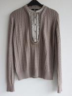 Mart Visser luxe beige trui 2in1 look met zijde en angora M, Maat 38/40 (M), Mart Visser, Beige, Nieuw