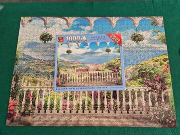 1000 stukjes balcony view of mountains and sea beschikbaar voor biedingen