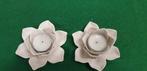 waxinelichthouders 2 stuks rozen, Ophalen of Verzenden, 'T Olde Gre-j, Info@toldegrej.nl, Endepoelstraat 20f Didam
