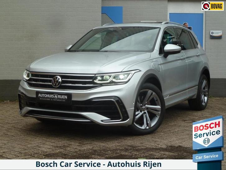 Volkswagen Tiguan 1.4 TSI eHybrid R-Line|Panodak|Leder|Memor, Auto's, Volkswagen, Bedrijf, Te koop, Tiguan, 360° camera, ABS, Adaptive Cruise Control