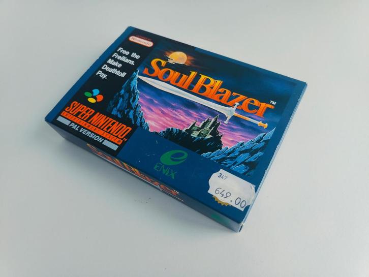 Soul Blazer Compleet PAL (ENGLISH) SNES SUPER NINTENDO, Spelcomputers en Games, Games | Nintendo Super NES, Zo goed als nieuw