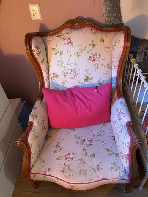 Oor Fauteuil, Huis en Inrichting, Fauteuils, Gebruikt, Hout, 75 tot 100 cm, 75 tot 100 cm, Ophalen