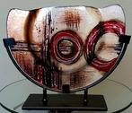 Glassculptuur object glas glasfusion door kunstenaar, Ophalen of Verzenden