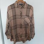 Geruite blouse, Kleding | Dames, Ophalen of Verzenden, Gedragen, Maat 42/44 (L), Beige